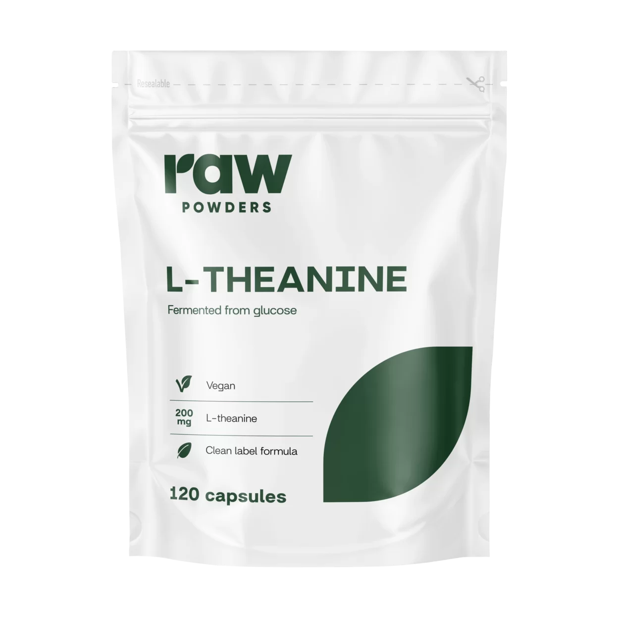 Raw Powders L-Theanine 120 kaps.