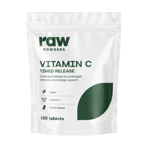 Raw Powders Vitamin C (Time Release) 180 tab.