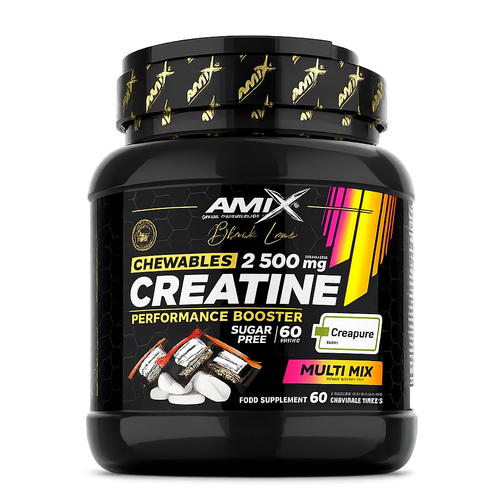 Kreatinas Amix Black Line Chewable Creatine Creapure® 60porc.