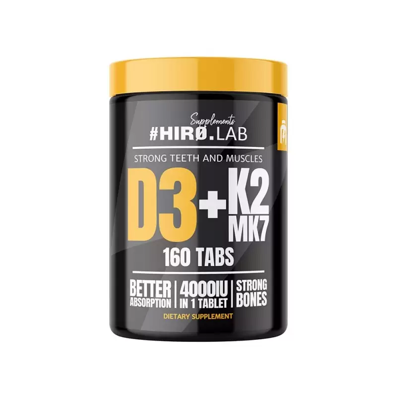 HIRO.LAB D3 4000+K2 MK7 160 tabs