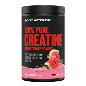Body Attack 100% Pure Creatine ARBŪZO SKONIO