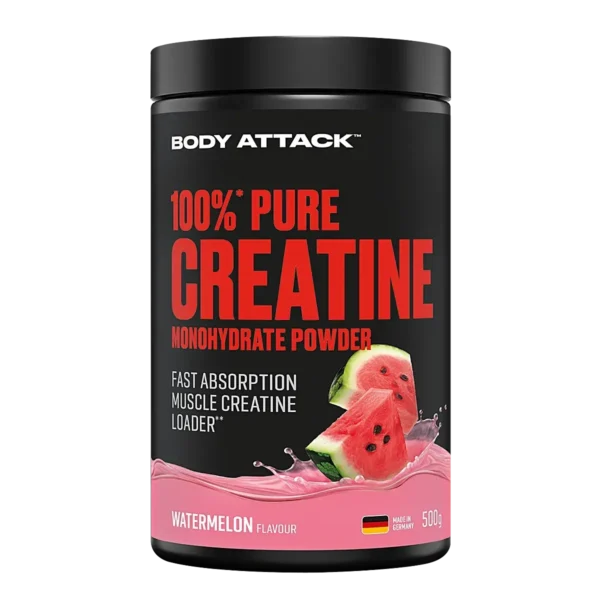 Body Attack 100% Pure Creatine ARBŪZO SKONIO