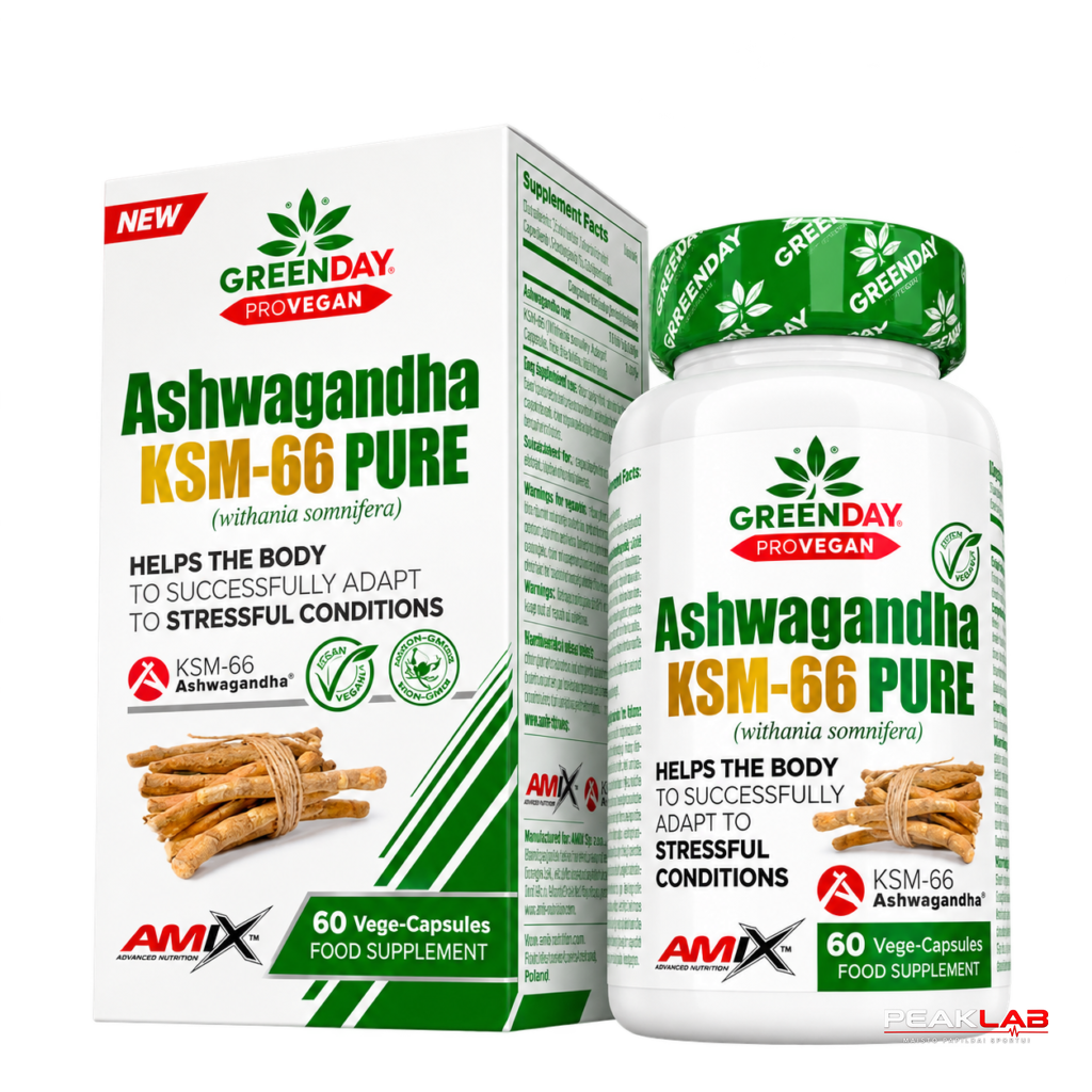 AMIX GREENDAY PROVEGAN ASHWAGANDHA KSM-66 PURE 60 KAPS.