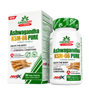 AMIX GREENDAY PROVEGAN ASHWAGANDHA KSM-66 PURE 60 KAPS.