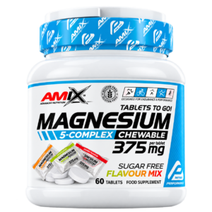 AMIX PERFORMANCE MAGNESIUM 5-COMPLEX KRAMTOMOS PASTILĖS 60 TAB.