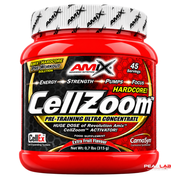 AMIX NUTRITION CELLZOOM HARDCORE ACTIVATOR 315 G. - 45 PORC.