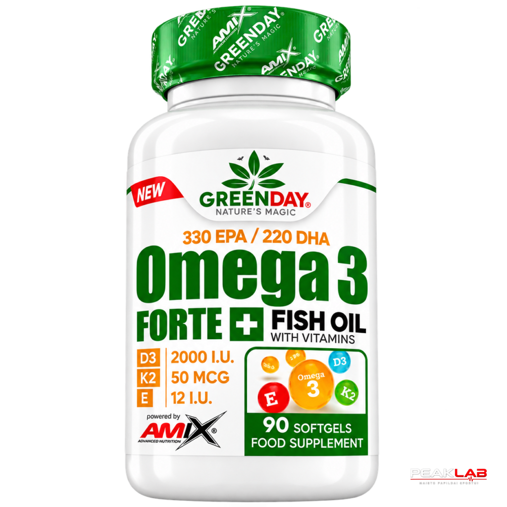 AMIX GREENDAY OMEGA 3 FORTE+ D3+K2+E 90 KAPS.