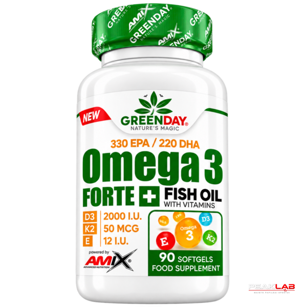 AMIX GREENDAY OMEGA 3 FORTE+ D3+K2+E 90 KAPS.