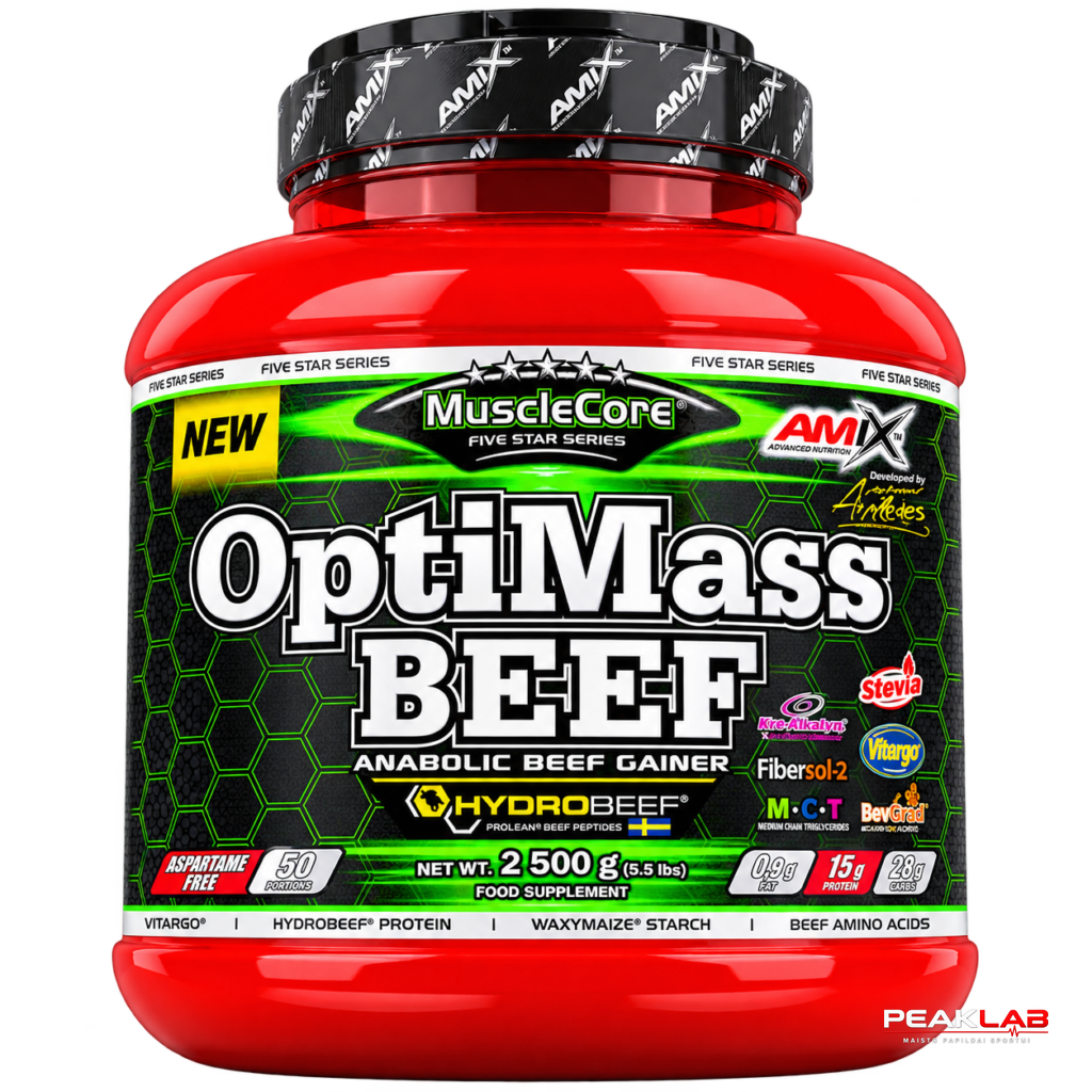 AMIX MUSCLECORE DW - OPTIMASS BEEF 2500 G.