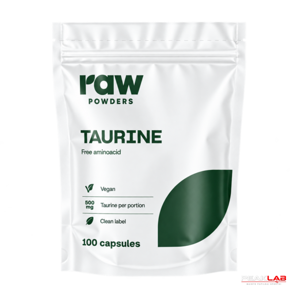 RAW POWDERS TAURINE 100 KAPS.