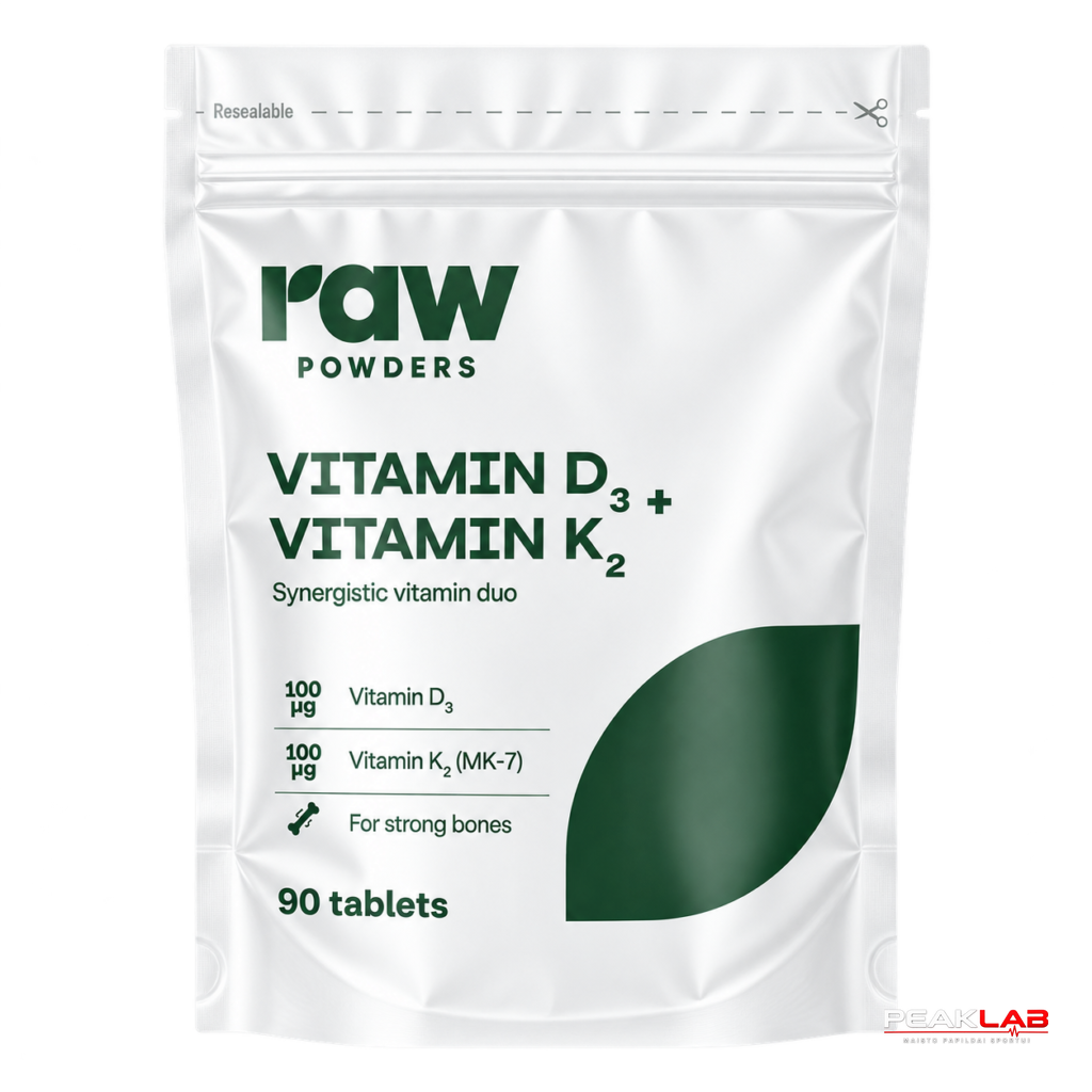 RAW POWDERS VITAMIN D3 + VITAMIN K2 90 TAB.