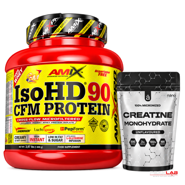 AMIX ISOHD 1800G.+NANO CREATINE 500G.